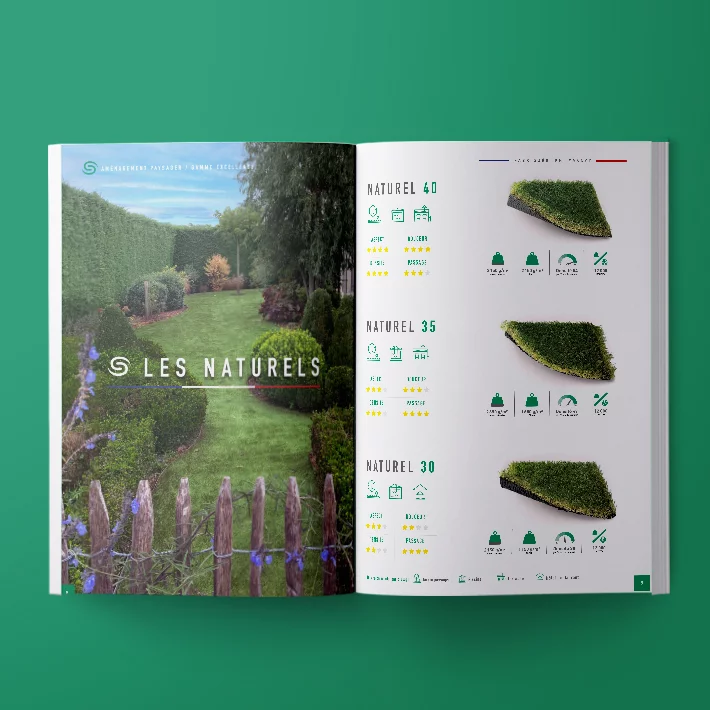 catalogue gazons synthétiques saccinto